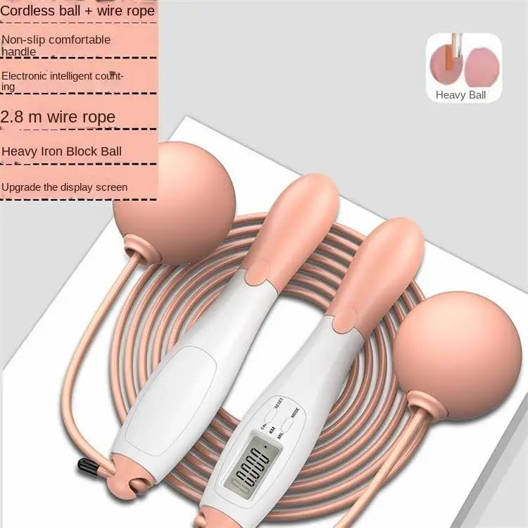 Nature's Shoewear™ Cordless Electronic Jumping Rope with Counting Speed Skipping Counter