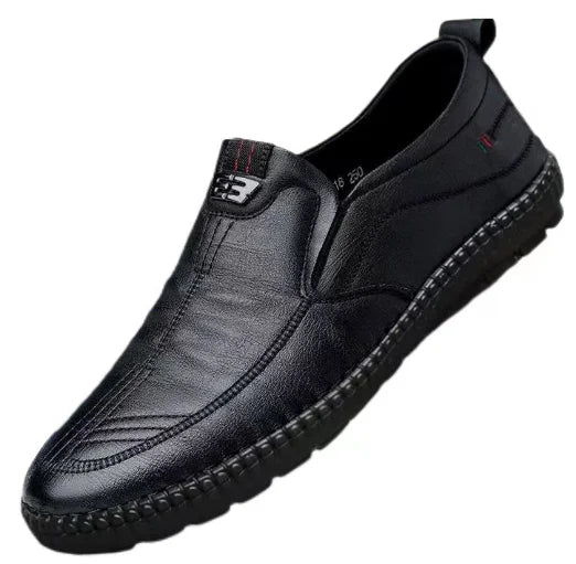 Nature's Shoewear™ Leather Men’s Shoes - Breathable Business Slip-On Loafers