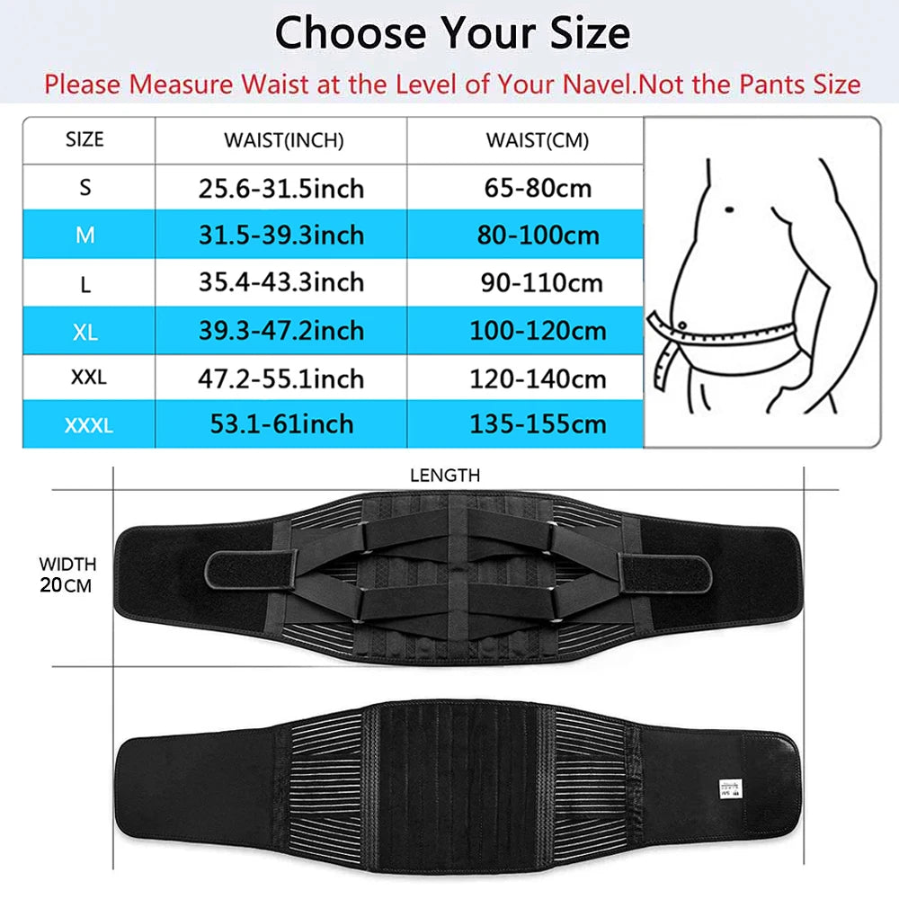 Nature's Shoewear™ Double Pull Back Lumbar Support Belt