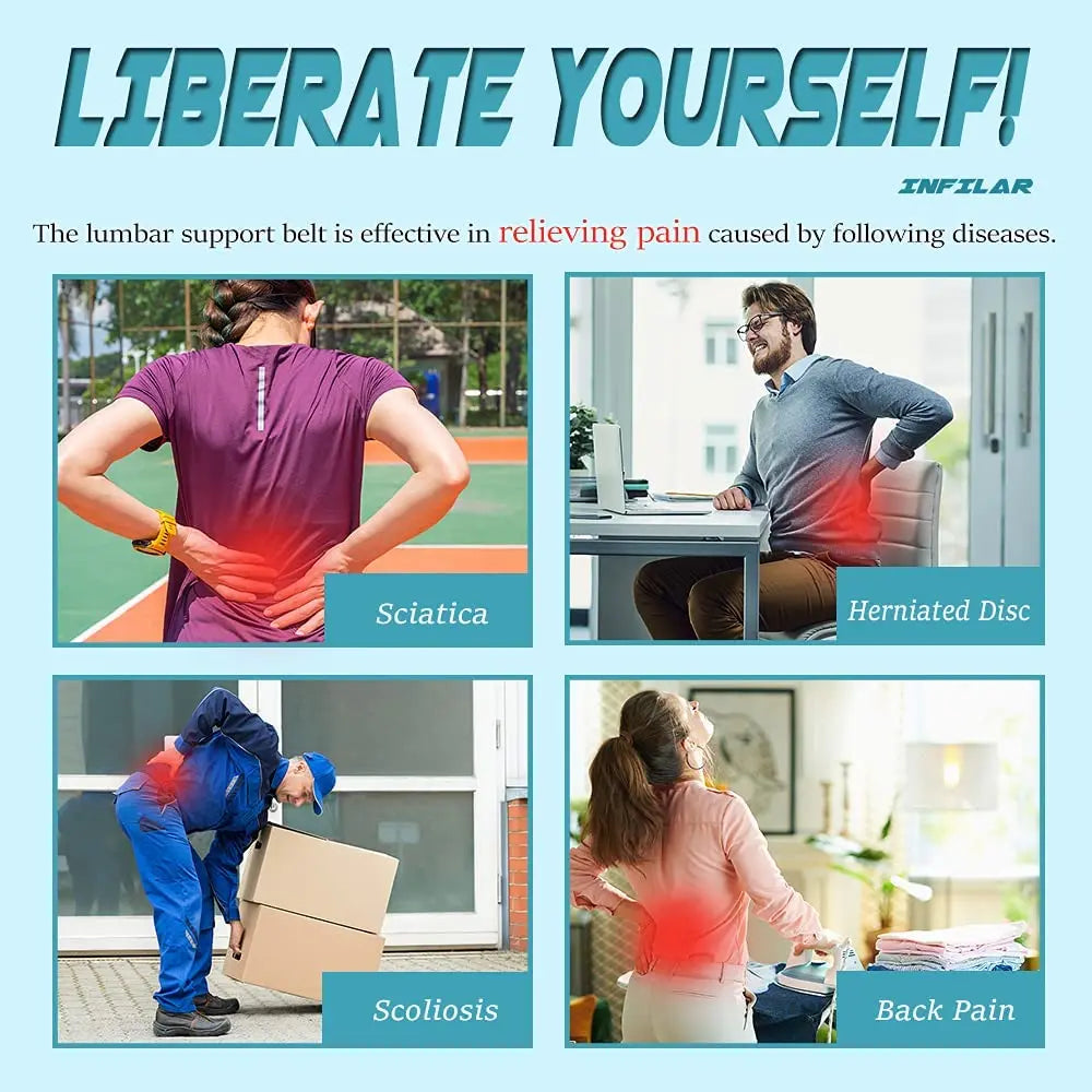 Nature's Shoewear™ Double Pull Back Lumbar Support Belt