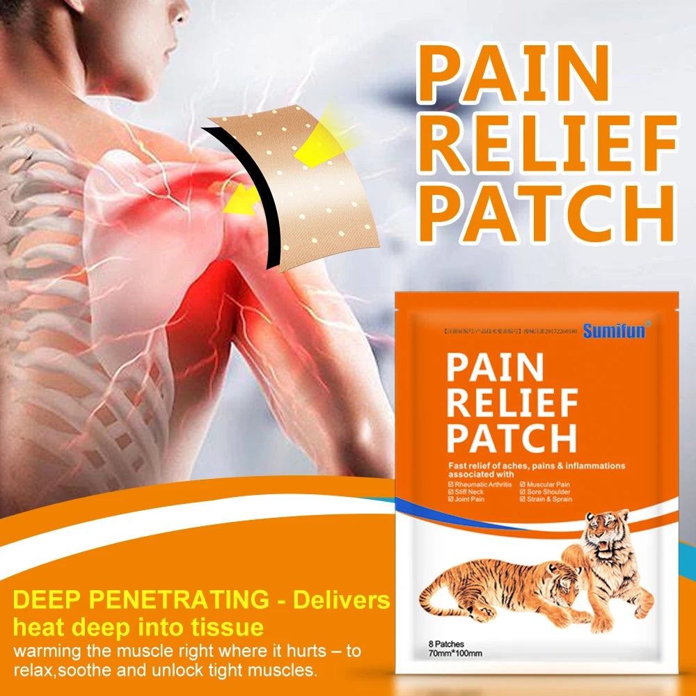 Nature's Shoewear™ Sumifun Tiger Patch Medical Heat Plaster