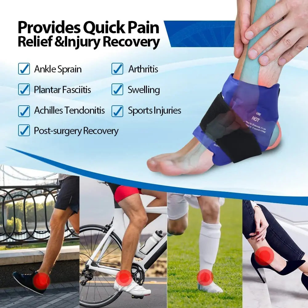 Nature's Shoewear™ NEWGO Ankle Brace Ice Pack Wrap