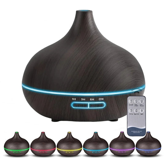 Nature's Shoewear™ 550ml Wood Color USB Aroma Diffuser.