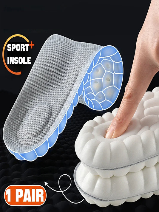 Nature's Shoewear™ 1 Pair 4D Soft Sports Shoes Insoles