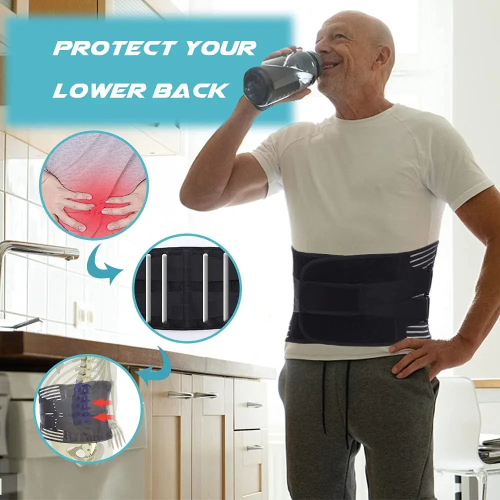 Nature's Shoewear™ Double Pull Back Lumbar Support Belt