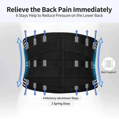 Nature's Shoewear™ Double Pull Back Lumbar Support Belt