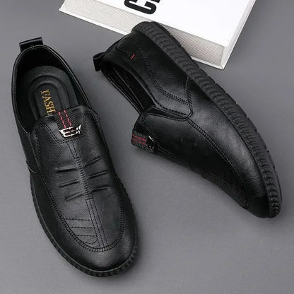 Nature's Shoewear™ Leather Men’s Shoes - Breathable Business Slip-On Loafers