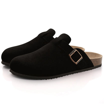 Nature's Shoewear™  Comwarm Fashion Women's Suede Mules Slippers and Men Clogs