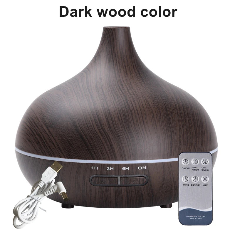 Nature's Shoewear™ 550ml Wood Color USB Aroma Diffuser.