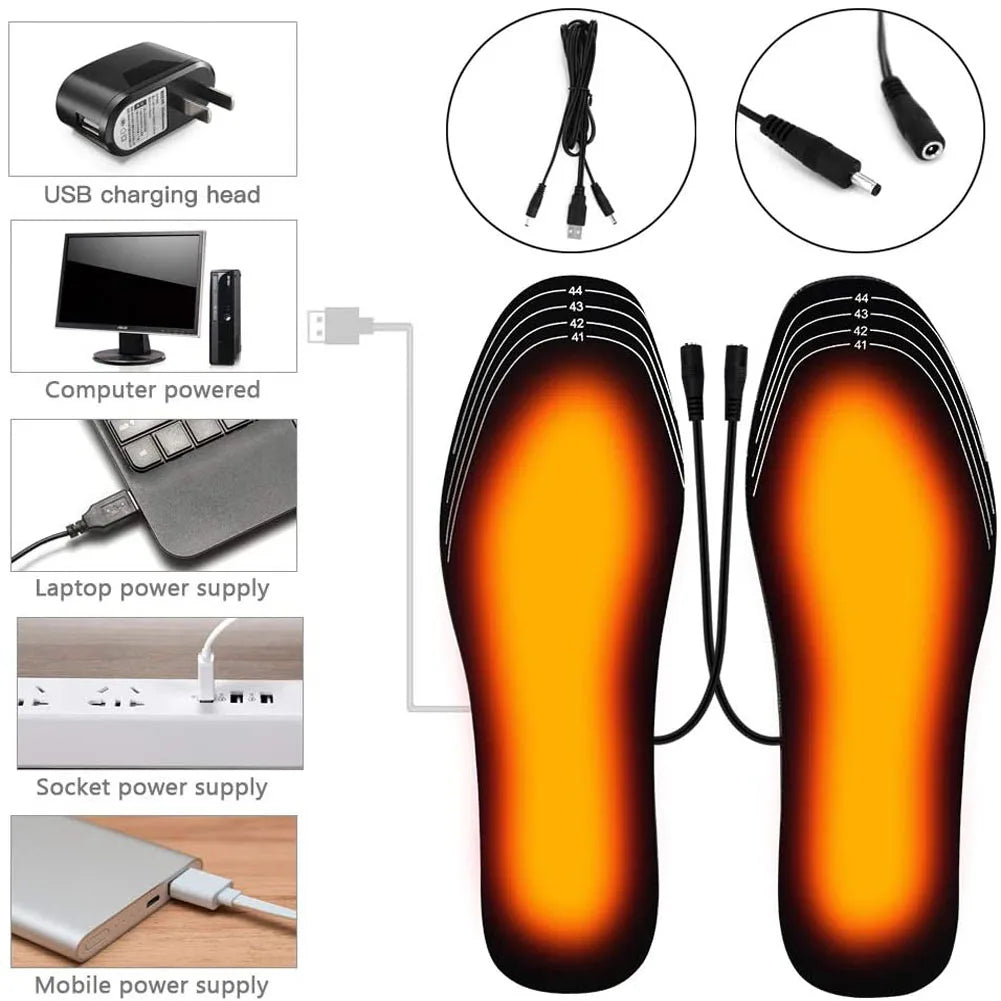 Nature's Shoewear™ USB Heated Shoe Insoles - Warming Heat Pads