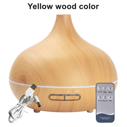 Nature's Shoewear™ 550ml Wood Color USB Aroma Diffuser.