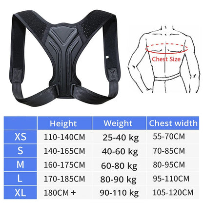 Nature's Shoewear™ Adjustable Back Shoulder Posture Corrector Belt