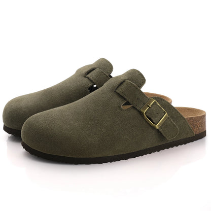 Nature's Shoewear™  Comwarm Fashion Women's Suede Mules Slippers and Men Clogs