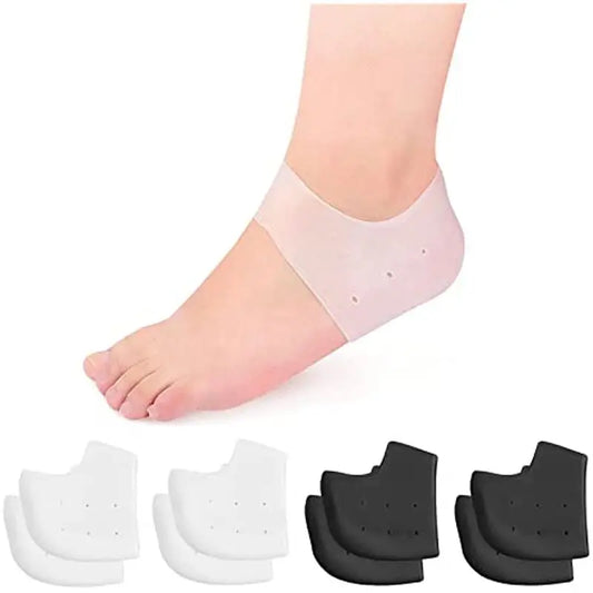 Nature's Shoewear™ Gel Silicone Heel Protector Cups Sleeves for Feet