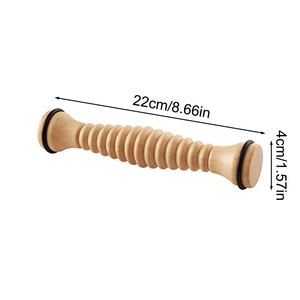 Nature's Shoewear™ Wooden Massager Body Back Wooden Foot Roller