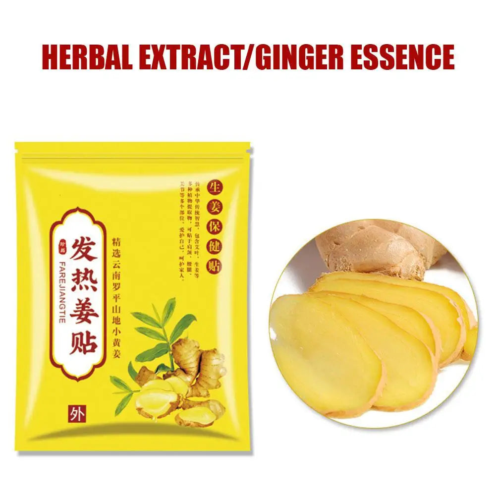 Nature's Shoewear™ 100pcs Ginger Patch Self-Heating Heat Compresses