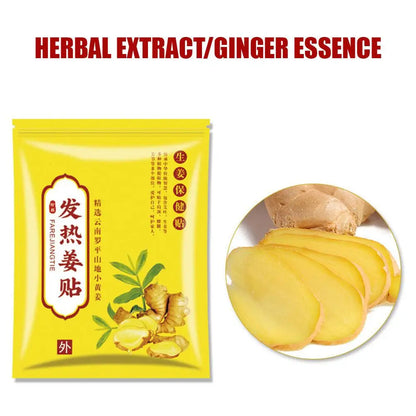 Nature's Shoewear™ 100pcs Ginger Patch Self-Heating Heat Compresses