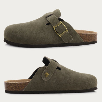 Nature's Shoewear™  Comwarm Fashion Women's Suede Mules Slippers and Men Clogs