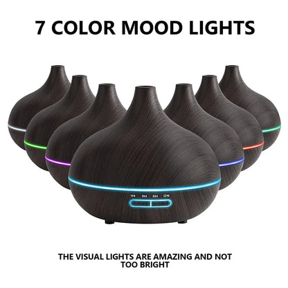 Nature's Shoewear™ 550ml Wood Color USB Aroma Diffuser.