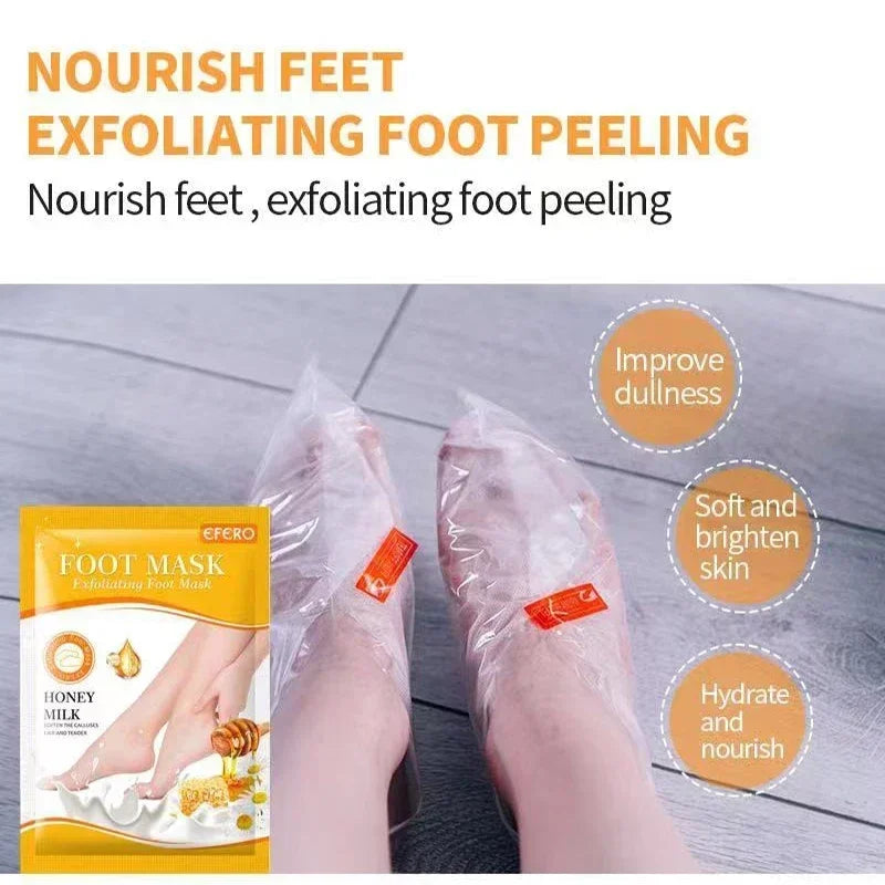 Nature's Shoewear™ Honey Exfoliating Foot Spa Mask - 1 Pair