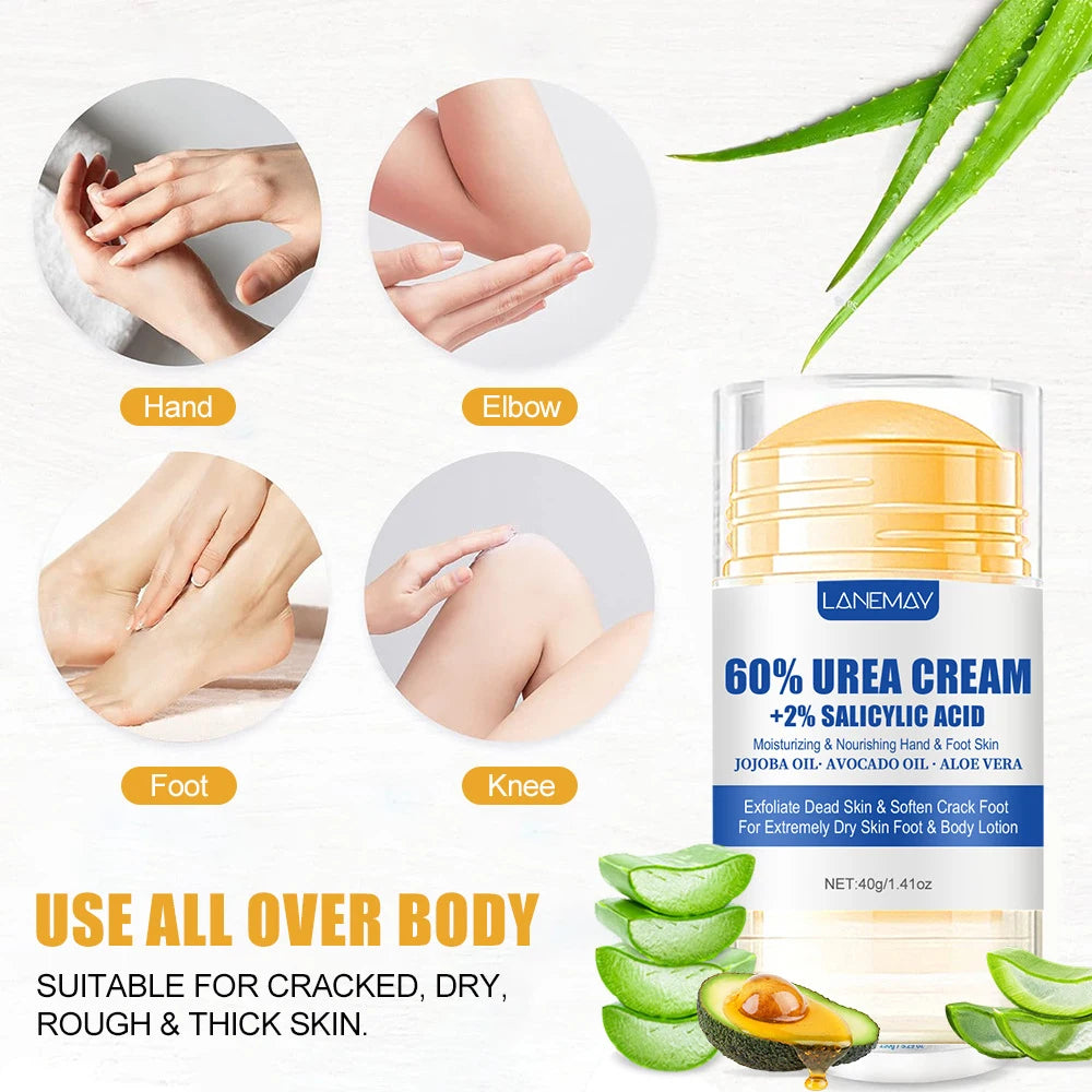 Nature's Shoewear™ Ultra-hydrating 60% Urea Foot Cream - Aloe Vera