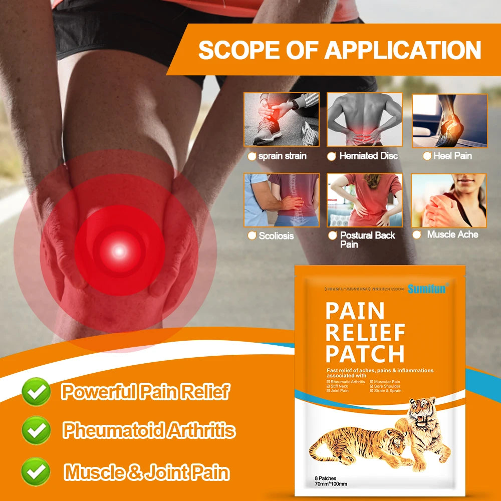 Nature's Shoewear™ Sumifun Tiger Patch Medical Heat Plaster