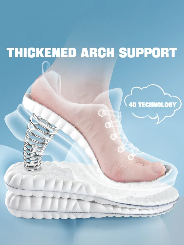 Nature's Shoewear™ 1 Pair 4D Soft Sports Shoes Insoles