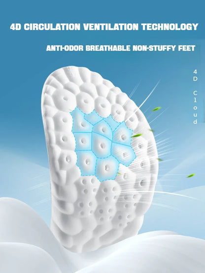 Nature's Shoewear™ 1 Pair 4D Soft Sports Shoes Insoles