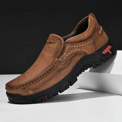 Nature's Shoewear™ Handmade Leather Men’s Casual Outdoor Slip-On Loafers